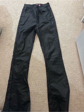 Edikted Black Flare Wide-Leg Jeans